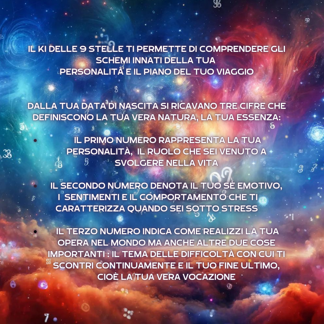 Ki delle 9 Stelle - Scopri il tuo progetto di Vita
