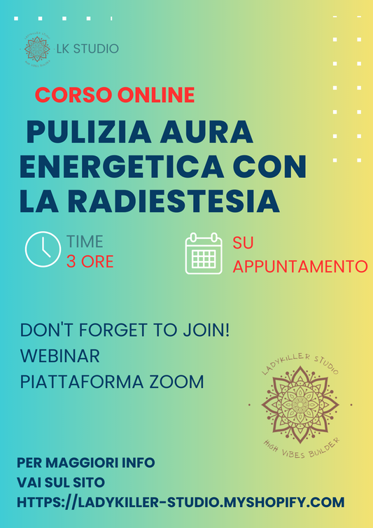 🌟 Corso di Pulizia dell'Aura Energetica con la radiestesia! 🌈✨
