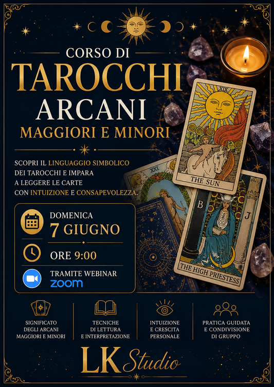 Corso di Lettura dei Tarocchi - Arcani Maggiori e Minori